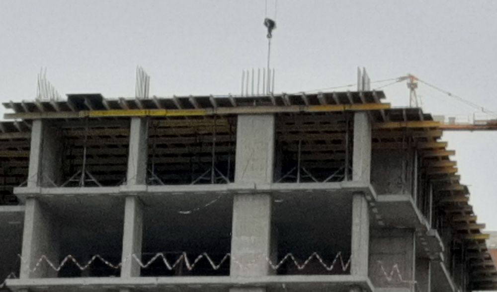 西伯利亞的建築工地。 芬蘭板 西伯利亞的建築工地。 芬蘭板