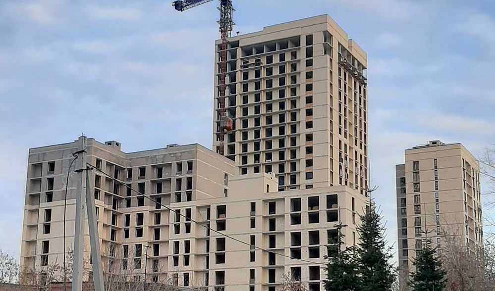西伯利亞的建築工地。 芬蘭板 西伯利亞的建築工地。 芬蘭板